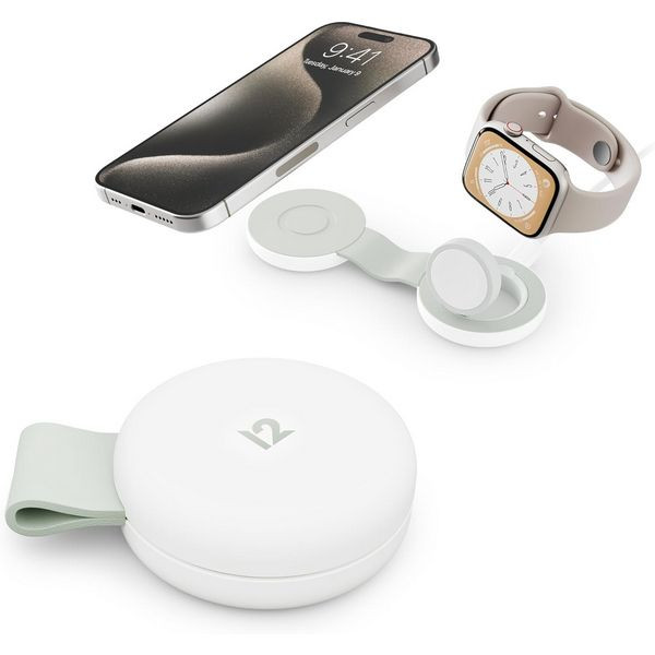 Беспроводное зарядное устройство Twelve South ButterFly SE 2-in-1 Qi2 Charger Беспроводное зарядное устройство Twelve South ButterFly SE 2-in-1 Qi2 Charger