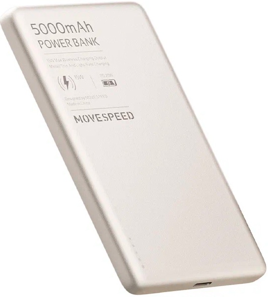 Внешний аккумулятор Power Bank Movespeed (Magsafe, USB-C, 5000mah) Серебристый (YSPBS05) Внешний аккумулятор Power Bank Movespeed (Magsafe, USB-C, 5000mah) Серебристый (YSPBS05)