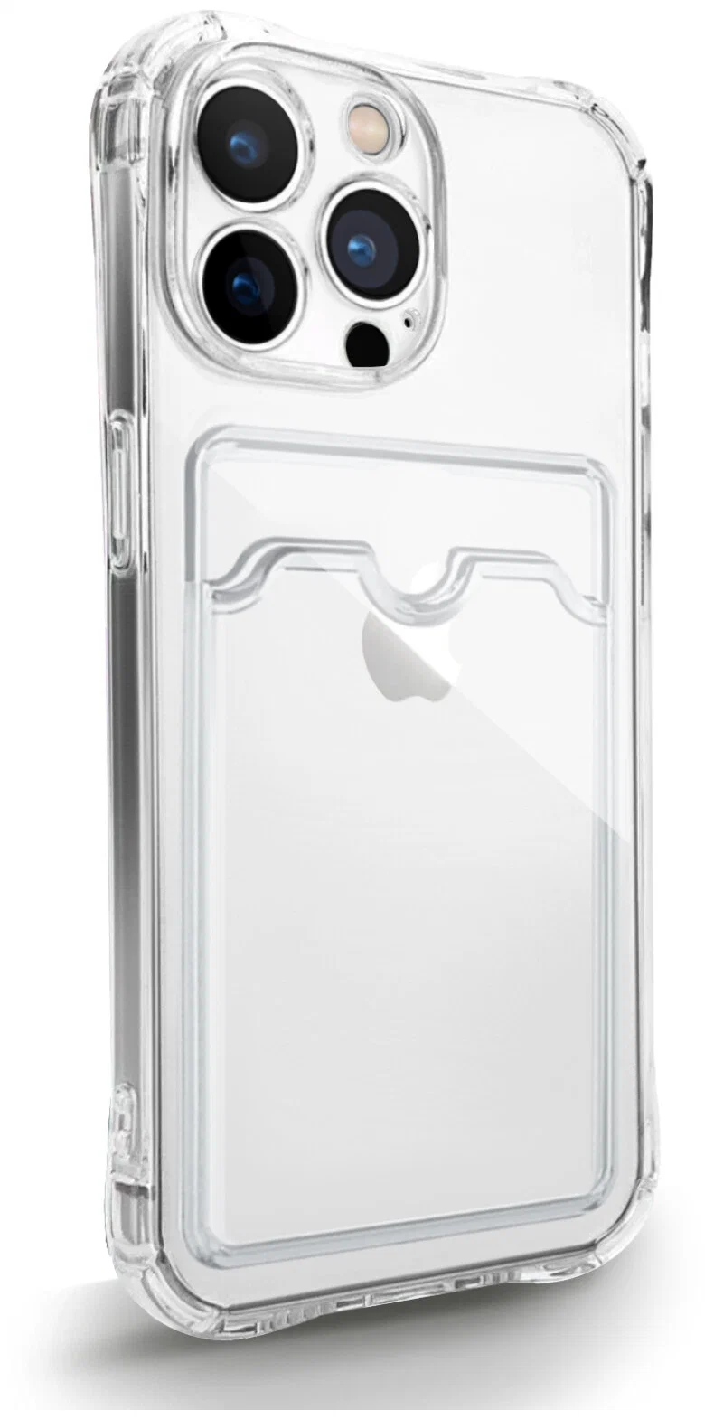 Прозрачный чехол с карманом (отсеком) для карты iPhone 12 Pro • купить в  Самаре - iЧехол