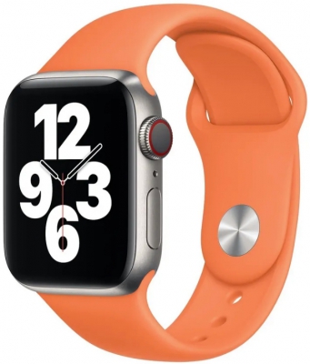Силиконовый ремешок Gurdini Apple Watch 42mm/44mm (S/M-M/L) Vitamin C