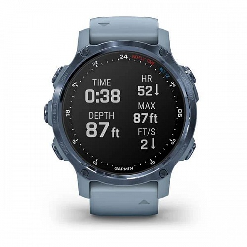 Умные часы Garmin Descent Mk2S Mineral Blue with Sea Foam Silicone Band Умные часы Garmin Descent Mk2S Mineral Blue with Sea Foam Silicone Band