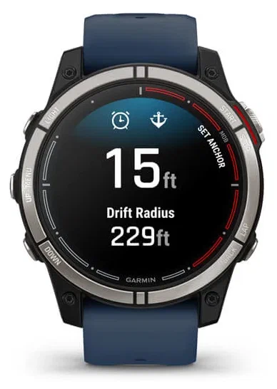 Умные часы Garmin Quatix 7 Wi-Fi, черный/голубой Умные часы Garmin Quatix 7 Wi-Fi, черный/голубой