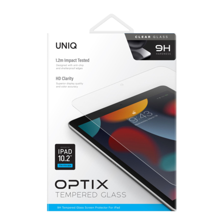 Стекло Uniq для iPad 7, 8, 9 10.2" (2019, 2020, 2021) OPTIX Clear