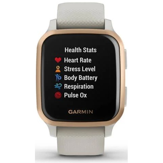 Умные часы Garmin Venu Sq Music Edition NFC, розовое золото/песочный