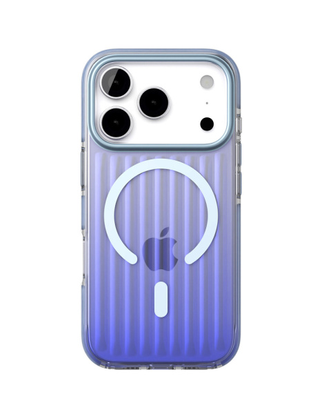 Чехол защитный VLP Bubble Case с MagSafe для iPhone 17 ProMax, темно-синий