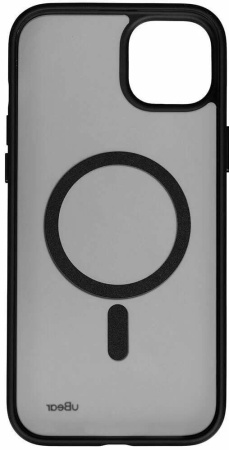 Чехол защитный uBear Cloud Mag Case, iPhone 15 Plus, MagSafe, черный