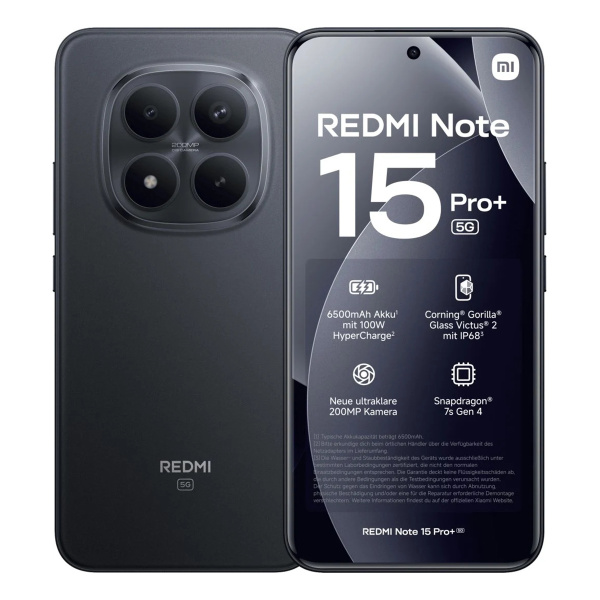 Xiaomi Redmi Note 15 Pro+ 5G 12/512Gb Black