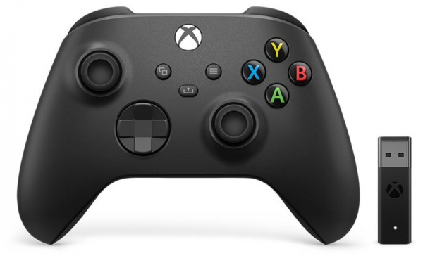 Геймпад Microsoft Xbox Black + PC адаптер