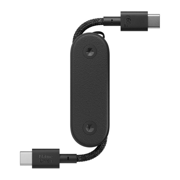 Кабель зарядный-брелок Native Union Pocket Cable Type-C/Type-C, черный Кабель зарядный-брелок Native Union Pocket Cable Type-C/Type-C, черный