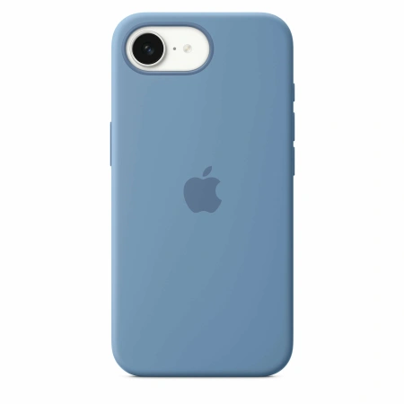 Чехол накладка для iPhone 16e 6.1" (2025) Silicone Case with Magsafe Winter Blue