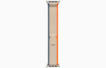 Apple Watch Ultra 2 Titanium Case with Orange/Beige Trail Loop S/M