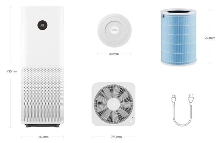 Очиститель воздуха Xiaomi Smart Air Purifier 4 Pro, White Очиститель воздуха Xiaomi Smart Air Purifier 4 Pro, White