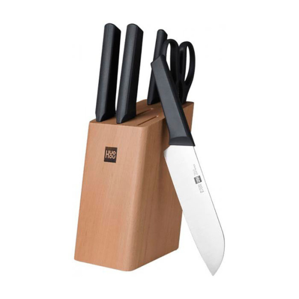 Набор ножей с подставкой Youth Edition Kitchen Stainless Steel Knife Set 6in1 (HU0057) Набор ножей с подставкой Youth Edition Kitchen Stainless Steel Knife Set 6in1 (HU0057)