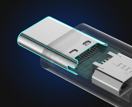 Разветвитель Anker Powerline USB-C to Micro USB Female Adapter Black*2