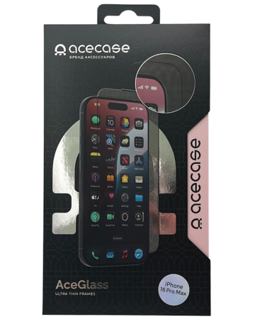 Защитное стекло AceGlass Антишпион for iPhone 16 Pro Max