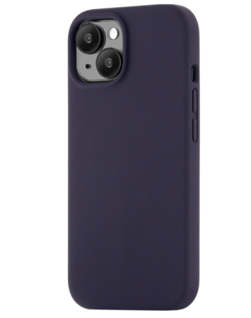 Чехол защитный uBear Touch Mag Case, iPhone 15 Plus, MagSafe, силикон, темно-фиолет