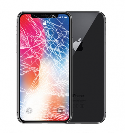 Замена дисплея на iPhone X, восстановленный