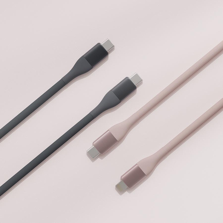 Кабель Type-C/Type-C Xiaomi (Mi) SOLOVE 100 см 20W PD 3А нейлоновая оплетка (DW3 Dark Grey), темно-серый