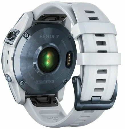 Умные часы Garmin Fenix 7X Sapphire Solar Wi-Fi, белый/синий