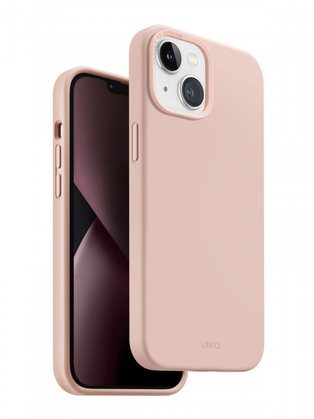 Uniq для iPhone 14 Plus чехол LINO Pink (Magsafe)