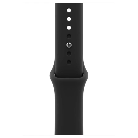 Apple Watch S12, 46 mm, корпус из алюминия черного цвета, спортивный ремешок черного цвета