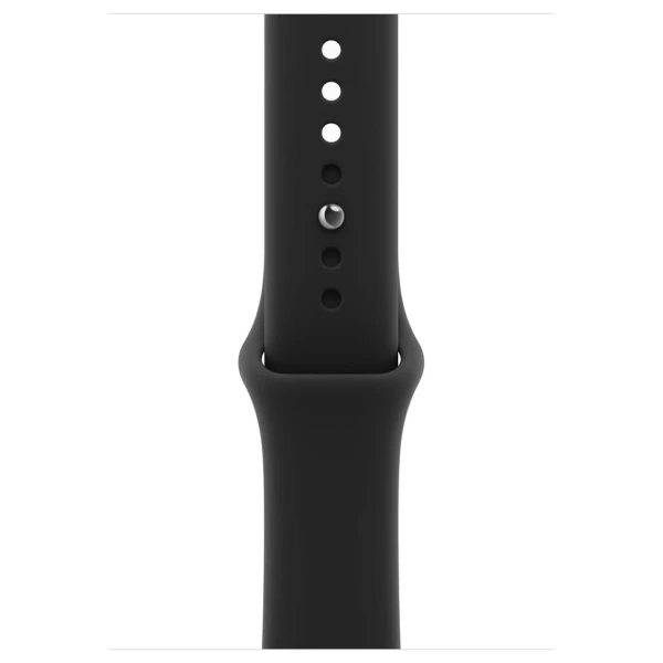 Apple Watch S12, 46 mm, корпус из алюминия черного цвета, спортивный ремешок черного цвета