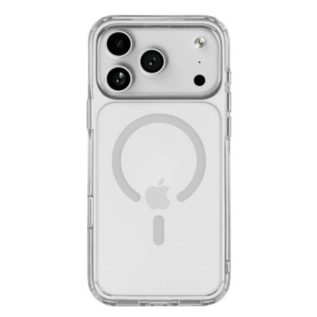 Чехол защитный uBear Real Mag Case для iPhone 17 Pro Max, MagSafe, усиленный, Прозрачный Чехол защитный uBear Real Mag Case для iPhone 17 Pro Max, MagSafe, усиленный, Прозрачный