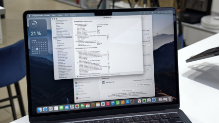 Macbook Air (M2, 2022) 8 Core CPU 8 Core GPU 8/256 Midnight MLY33 SPFHXKWX7CJ (TRD)