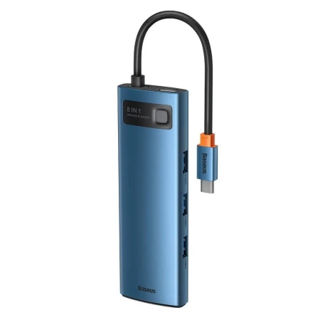 Хаб Baseus Metal Gleam Series 8-in-1 (WKWG000103)