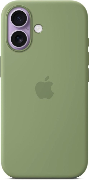 Чехол накладка для iPhone 17 6.3" Silicone Case (Button/Magsafe) Light Moss