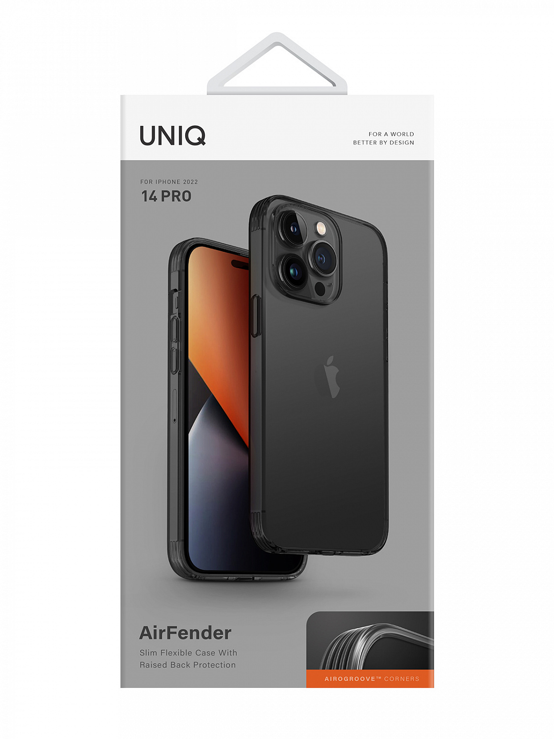 Чехол для iPhone 14 Pro Uniq Air Fender Grey Чехол для iPhone 14 Pro Uniq Air Fender Grey