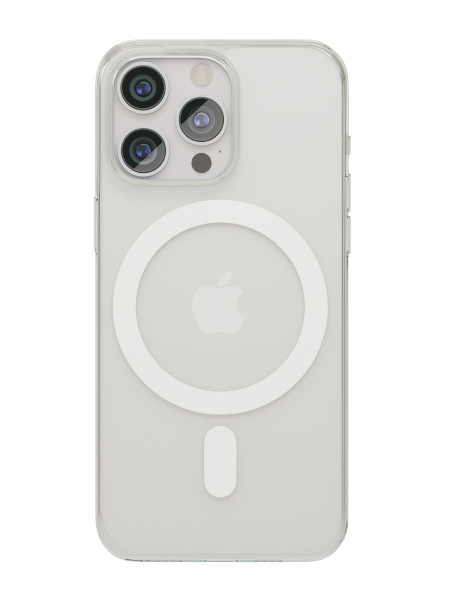 Чехол защитный "vlp" Crystal case с MagSafe для iPhone 15 Pro, прозрачный Чехол защитный "vlp" Crystal case с MagSafe для iPhone 15 Pro, прозрачный