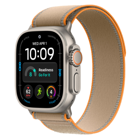 Apple Watch Ultra 4 Natural Titanium Case with Sand Trail Loop M/L