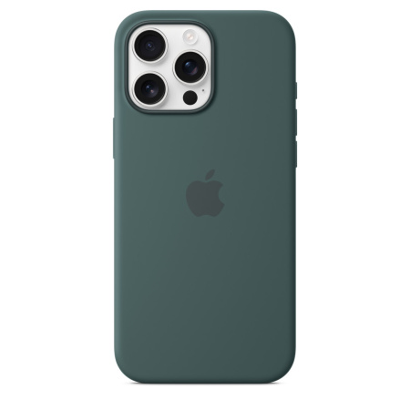 Чехол накладка для iPhone 16 Pro Max 6.9" Silicone Case (Button/Magsafe) Lake Green