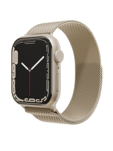 Ремешок VLP для Apple Watch 38/40/41 из нержавеющей стали, шампань