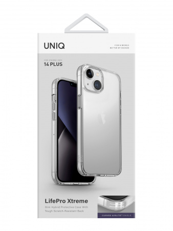 Uniq для iPhone 14 Plus чехол Lifepro Xtreme Clear Uniq для iPhone 14 Plus чехол Lifepro Xtreme Clear