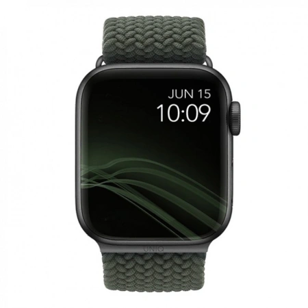 Ремешок Uniq для Apple Watch 41/40/38 mm ASPEN Strap Braided Green Ремешок Uniq для Apple Watch 41/40/38 mm ASPEN Strap Braided Green
