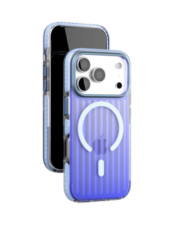 Чехол защитный VLP Bubble Case с MagSafe для iPhone 17 Pro, темно-синий