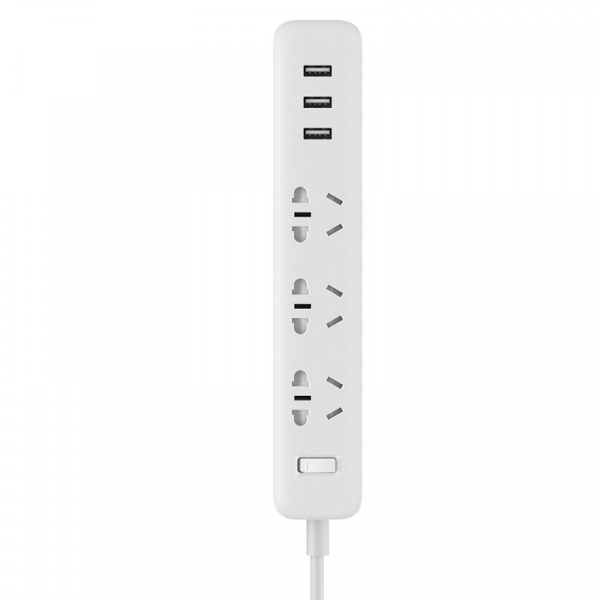 Удлинитель Xiaomi Mi Power Strip (3 розетки + 3 USB) White