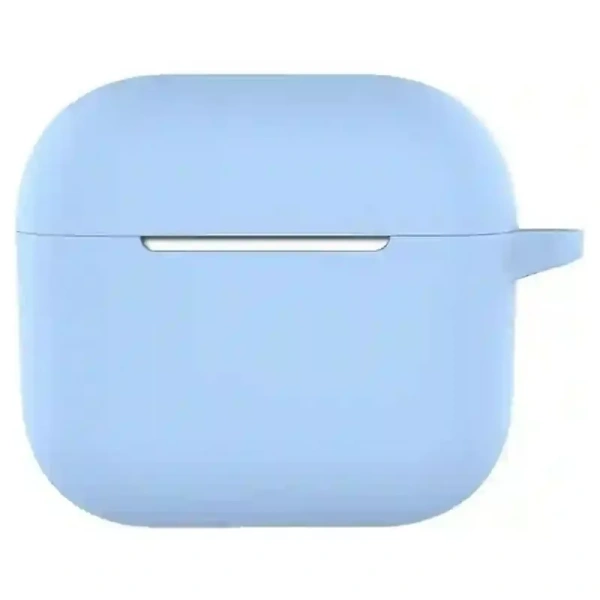 Чехол для Airpods 4 Gurdini силиконовый голубой
