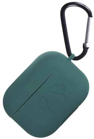 Чехол для Airpods Pro 2 Gurdini прорезиненный soft touch c карабином Сосновый Лес