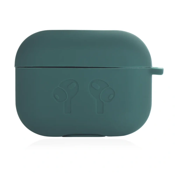 Чехол для Airpods Pro 2 Gurdini прорезиненный soft touch c карабином Сосновый Лес