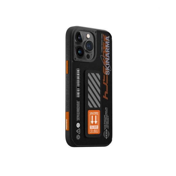 SKINARMA для iPhone 14 Pro чехол SHINGOKI with Grip stand Black/Orange