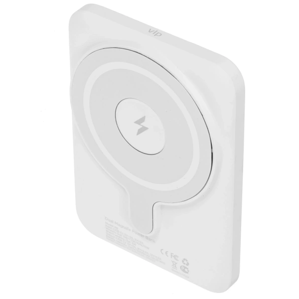 Аккумулятор внешний VLP Dual Magsafe PowerBank 5000 mAh, 3A, USB-C, белый Аккумулятор внешний VLP Dual Magsafe PowerBank 5000 mAh, 3A, USB-C, белый