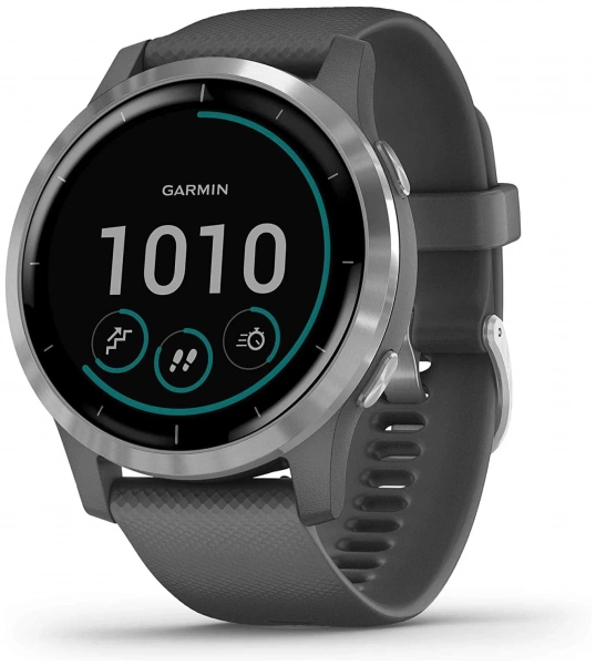 Умные часы Garmin Vivoactive 4 Wi-Fi NFC, серебристый/серый