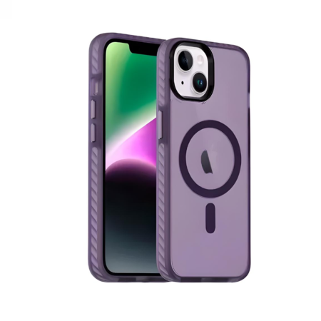 Чехол накладка iPhone 14/13 6.1" Gurdini Nano Series with Magsafe Purple