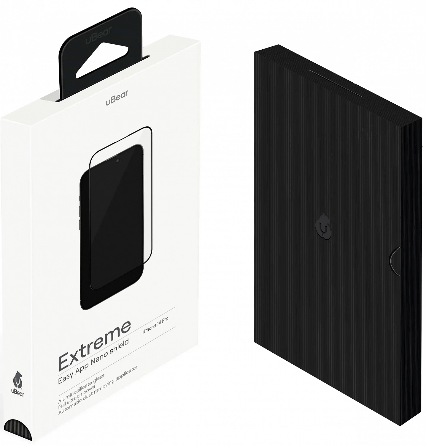 Стекло защитное uBear Extreme Nano Shield для iPhone 14 Pro, с аппликатором Easy App, алюмосиликатное