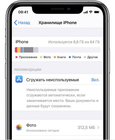 Чистка памяти "Другое" на iPhone
