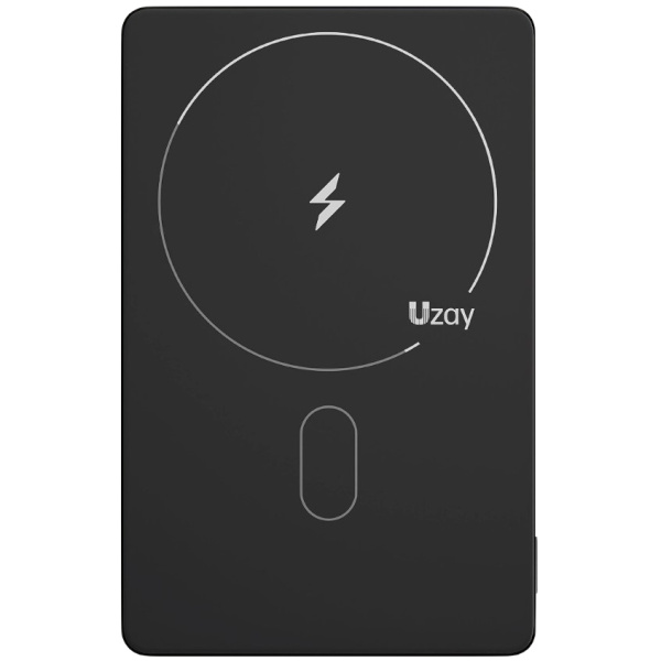Аккумулятор внешний Uzay Slim Powerbank 5000 mAh, 3A, USB-C, Lightning, черный Аккумулятор внешний Uzay Slim Powerbank 5000 mAh, 3A, USB-C, Lightning, черный