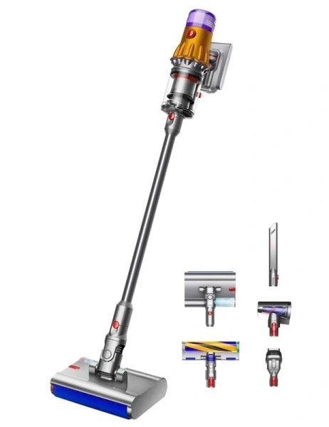 Вертикальный пылесос Dyson V12S Detected Slim Submarine (SV46), Yellow/Nickel Вертикальный пылесос Dyson V12S Detected Slim Submarine (SV46), Yellow/Nickel